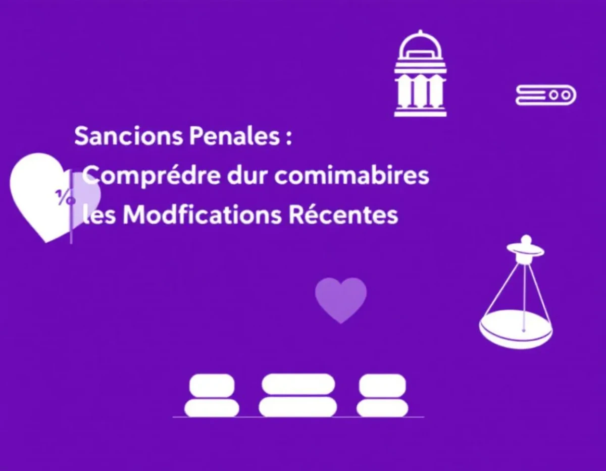 Sanctions Pénales : Comprendre les Modifications Récentes