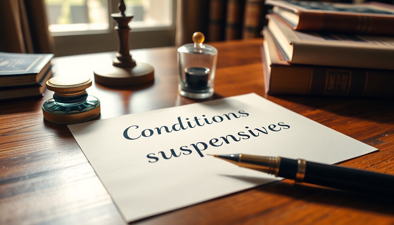 Conditions suspensives définition : un guide pour les juristes